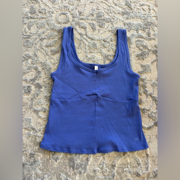 Fabletics Royal Blue Ribbed Tank - Picture 1 of 3